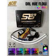 DZ DRL RGB Bluetooth APP Flexible Motorcycle Eyebrow Light SB89 HUE FLOW Premium 30CM 60CM