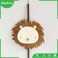 [Ababixa] Wooden Lion Decoration Window Hanging Decoration for Patio Apartment Bedroom