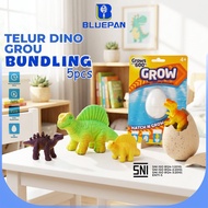 Bluepan SNI 5 Pcs Dinosaur Eggs Children's Toys Dinosaur Laying Eggs Can Enlarge