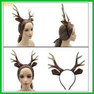 Won Reindeer Antlers Headband Deer Antler Headbands for Christmas Halloween Photo Booth Props Animal