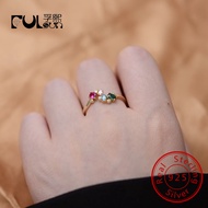Sterling Jewelry Women Ring Cz 925 Silver 925 Sterling Custom Crystal Stone Simple Decoration Trendy