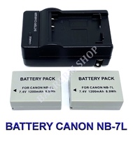 NB-7L \ NB7L แบตเตอรี่ \ แท่นชาร์จ \ แบตเตอรี่พร้อมแท่นชาร์จสำหรับกล้องแคนนอน Battery \ Charger \ Ba