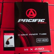 PACIFIC 14 x 2.50 Bent Valve Electric Bike Inner Tube. Selis Ebike Inner Tube 14 x 2 50 250 Bent Tub