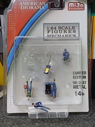 American Diorama metal figure 1:64 技工秩人仔