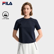 FILA CORE LIFESTYLE EMERALD ETCHED MOMENTS Women Short Sleeve T-shirt (Navy / White)