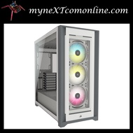 Corsair iCUE 5000X RGB Tempered Glass Mid-Tower ATX PC Smart Case - White