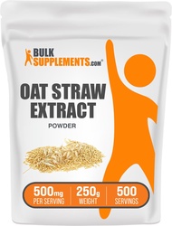 BulkSupplements.com Oat Straw Extract Powder - Herbal Supplement, Avena Sativa Extract - 500mg of Oa