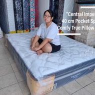 PTR New Comfy Plush Top Central Imperium kasur Pocket Spring Bed 40 cm