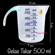 500ml Thick Measuring Cup OWL Measuring Cup 1/ 2 Liter GT 500 / Measuring Cup Milk Water Flour Bakin