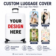 Custom Luggage Cover Personalized Photo Logo Name Suitcase Protector Travel Baggage Cover 18-32 Inch