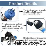 1/2/3 Metal Ignition Switch With 2 Keys Scooter Spare Start Part Mobility Scooters Part Fit for Pride Mobility Scooter