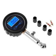 LID Tire Pressure Gauge Fast Measuring Tyre Pressure Gauge with 4 Untis for Car Auto