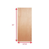 Full Board Flush Plywood Door/Half Glass Plywood Door