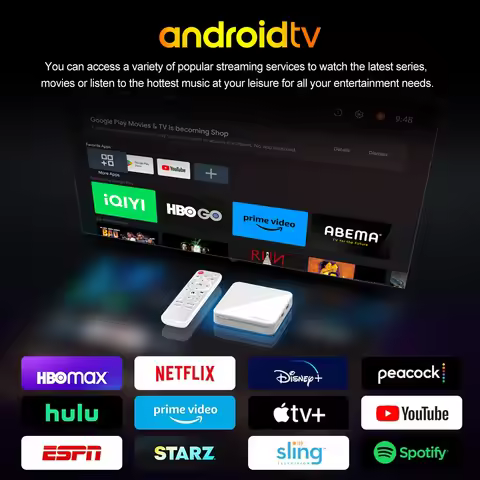 Android 14.0 H96 Max H313 Allwinner H313 ATV Smart TV Box 2.4G/5G WiFi6 Set Top Box BT 4K 2GB 16GB M