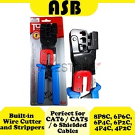 ASB HY-376M 8P8C 6P6C 6P4C 4P4C 4P2C | RJ-11 / RJ-12 / RJ-45 Network Plugs Crimping Tool / Alat Keli