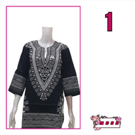 BLOUSE BATIK WINDU HITAM PUTIH TANGAN 3/4 (808)