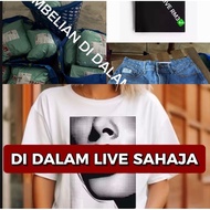 Tshirt Plain 100% Cotton-rayon mix size(random)