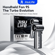 【New】JisuLife Handheld Fan 9S Chrome Stylish Mirror Design LED Display Strong Wind Compact Size Port