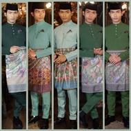 BAJU MELAYU SLIM FIT BY ELRAH EXCLUSIVE (ULTIMATE 2.0) EMERALD GREEN, SOFT GREEN, PASTEL GREEN, PIST