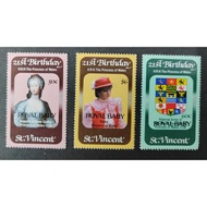 St. Vincent , 1982 Birth of Prince William of Wales,  MINT, COMPLETE SET