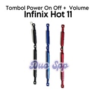TOMBOL 1 Set of External Power On Off + Volume Buttons Infinix Hot 11 / X662 / X662B / X689F - Butto