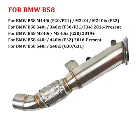 For BM W B58 M240i 340i 440i 540i 740i F20 F21 F22 F30 F31 F32 F34 Exhaust Downpipe Exhaust System M