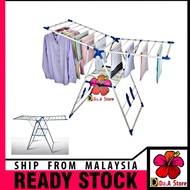 Rak Ampaian Pakaian Boleh Dilipat / Rak Jemur Kain Pakaian Balkoni / Drying Rack / Jemuran Baju / Pe