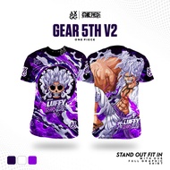 Axgg One Piece - Monkey D. Luffy Gear 5 Anime Tshirt Jersey / Longsleeve