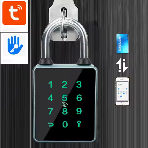 TTLOCK Padlock Tuya APP IC Card RFID Password Key NFC Unlock Way Waterproof IP65 Bluetooth Smart Ele