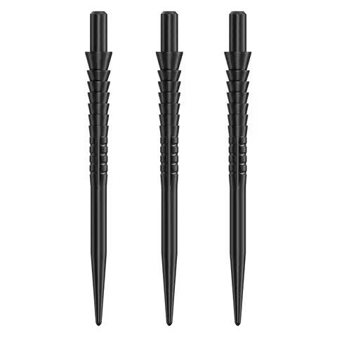 CUESOUL TOUCH POINT II SHARK/PEAK Replacement Dart Steel Points,Collar Design,5 Sizes,3 Colours,Pack