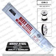 KAWAT LAS ANCURAN CIN-3 NIKKO STEEL 2.6MM 3.2 MM LAS BESI COR 1KG KAWAT LAS LISTRIK