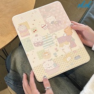 Okok Ốp Chân quay Kity Kẻ Sọc chắp vá 360 ° Vỏ Ốp ipad cho mini 6 2021 iPad Air 4 Vỏ Ốp ipad Pro 11