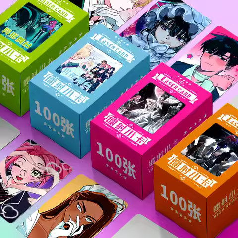 100PCS Anime ALIEN STAGE Ivan Till ALNST Ivti Mizi Sua Luka Laser Card Photo Collection Picture Fan 