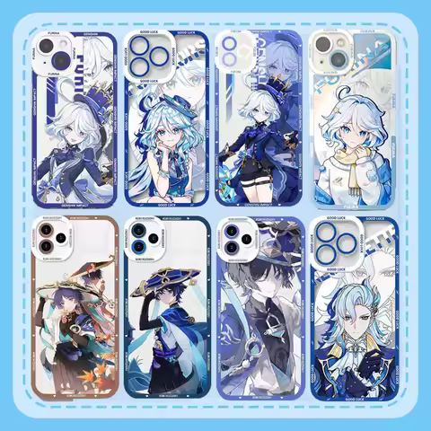 Genshin Impact Wanderer Furina Phone Case for Huawei P30 P40 Lite Nova 3i 5T 7SE 9SE Honor 90 Lite X