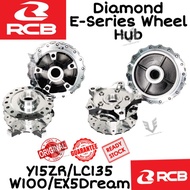 Y15ZR/LC135/LC5S/LC4S/EX5Dream/Wave100 Racing Boy Diamond E Series Wheel Hub Set RCB Chrome Hub Fron