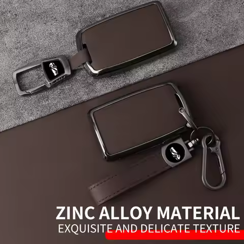 Metal Leather Car Key Case Cover For Mazda 3 Alexa CX30 CX-30 CX3 CX-3 CX5 CX-5 CX8 CX-8 CX9 CX-9 Pr