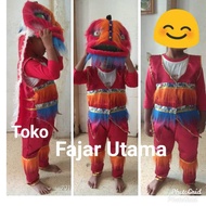 Fullset barongsai VEST PANTS lion dance costume