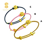 Sincere Store Emas 916 3L Angsa Mini  Rope Bracelet | Emas 916