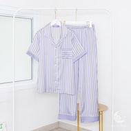 ชุดนอน LovelyNight แขนสั้น-ขายาว Violet Soft D32