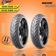 paket ban maxxis 90/80-14 + 100/80-14 diamond