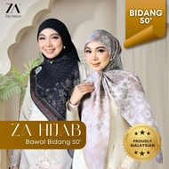 ZOE ARISAH [RAYA 2026] TUDUNG BIDANG 50 BAWAL PRINTED Cotton Voile Bercorak Hijab Square Murah Scarf