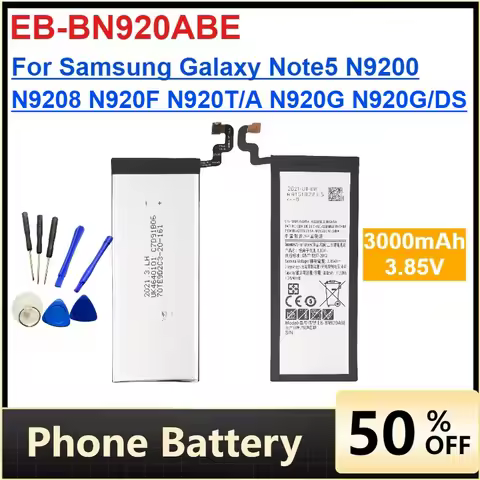 EB-BN920ABE 3000mAh Replacement Battery for Samsung Galaxy Note 5 N9200 N9208 N920F N920T/A N920G N9