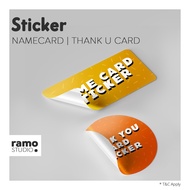 Customized Print Sticker Business card  Thank You Card  Loyalty Card  Name Card Full Color