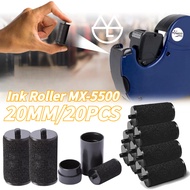 MESIN 20PCS 20mm Black Ink Roller MX-5500 Original High Quality Price Labeller Machine