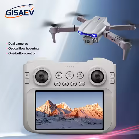2026 New E99Pro 4.3 inches Screen Control Drone Profeesional Dual 4K Camera Optical Flow Positioning