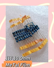 1W 10 OHM 10R 1% DIP  10ชิ้น/1ชุด
