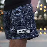 BKTSQD "Bandana" Men's Sports Quick Drying Mesh Knee Above Shorts American Style Plus Size Stretchab
