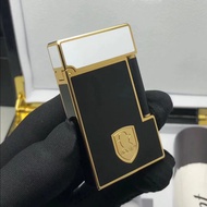 Hộp Quẹt Bật Lửa Dupont Gas Đá D199V Họa Tiết Hoa Văn Cách Điệu Sơn Mài Khắc Hình Điệp Viên 007