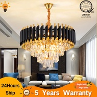 GOGEOUS Crystal Chandelier Light Modern Luxury Crystal Pendent lamp Ceiling light for Living room