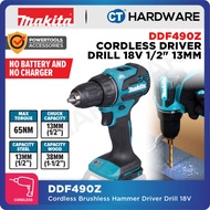 MAKITA DDF490Z | DDF490WV | DDF490SF1J CORDLESS DRIVER DRILL 18V | 1/2" | 13MM | 65NM | 500-1900RPM